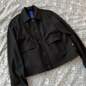 Kit and Ace Black Serenity Short Bomber Jacket